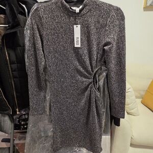 Elegant Black And Silver Dress